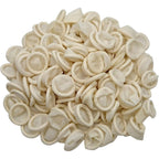 Hulless medium latex finger cots front view of 210 piece pack for electronics repair