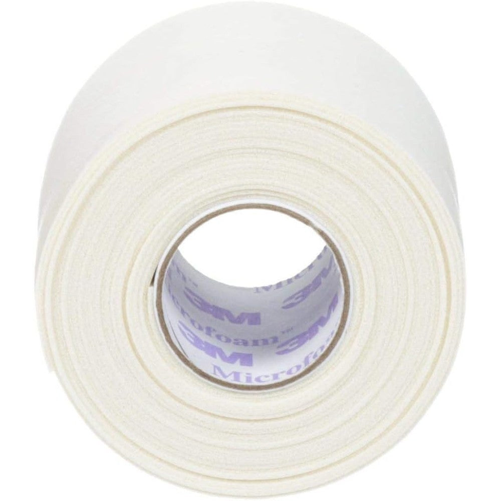 3M Microfoam Surgical Tape 2 inch front view of the premium elastic medical foam roll.
