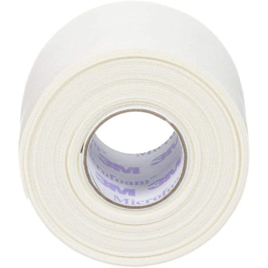 3M Microfoam Surgical Tape 2 inch front view of the premium elastic medical foam roll.