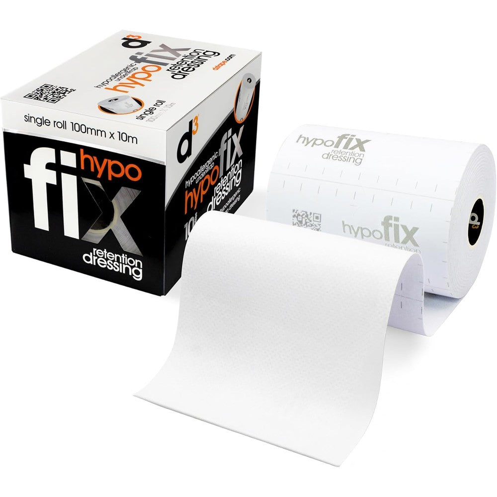 D3 HypoFix hypoallergenic underwrap retention dressing tape front view packaging