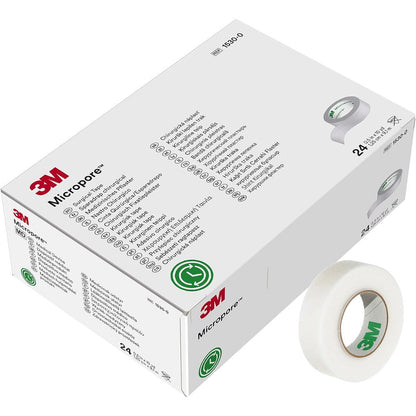 3M Micropore Surgical Tape 1530-0 front view of medical paper tape box