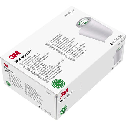3M Micropore Surgical Tape 1530-3 four roll box front view for wound securement
