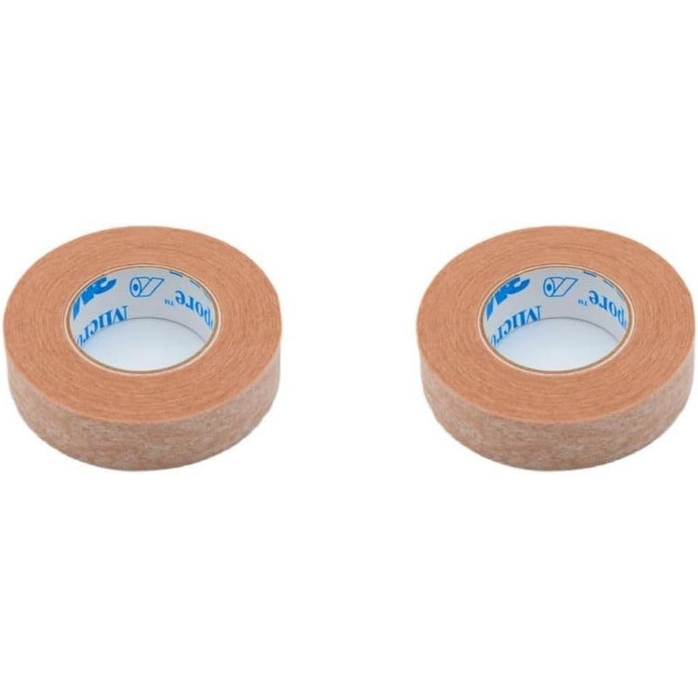 3M Micropore Tan Surgical Tape Half Inch Wide packaging front view