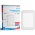 Areza Medical Bordered Gauze Island Wound Dressing box packaging front view