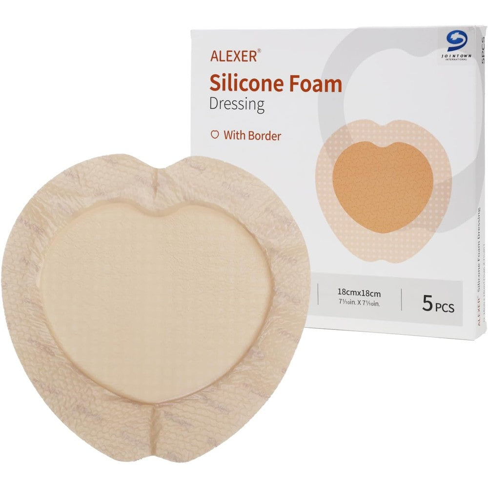 Jointown Foam Absorbent Wound Care Dressing packaging front view showing 5 pieces sacral bandages.