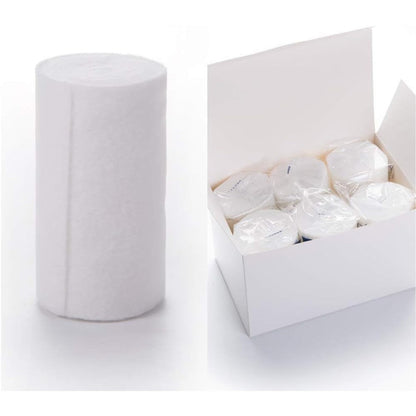 Hospora medical cotton cast padding roll front view individual pack of six rolls for orthopedic care