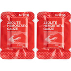 SurviveX Hemostatic Gauze front view packaging of the sterile emergency trauma dressing.