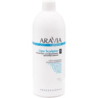 ARAVIA Organic Lipo Sculptor concentrate front view showing professional body wrap bottle