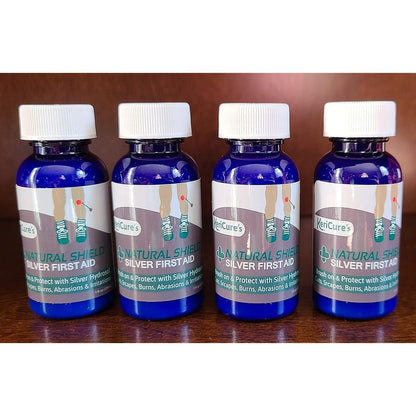 KeriCure Natural Shield Silver Liquid Bandage front view of the first aid packaging