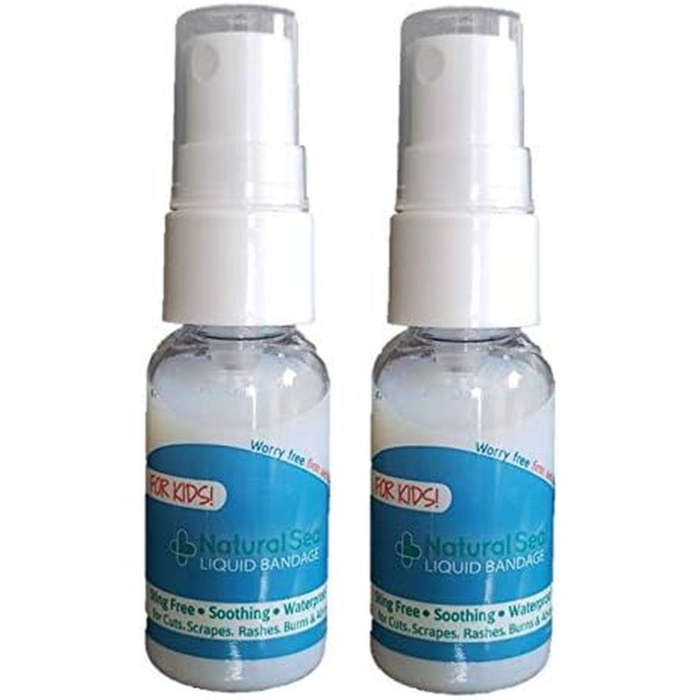 KeriCure Natural Seal Spray on Bandage for Kids front view pack of two