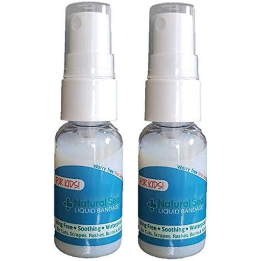 KeriCure Natural Seal Spray on Bandage for Kids front view pack of two