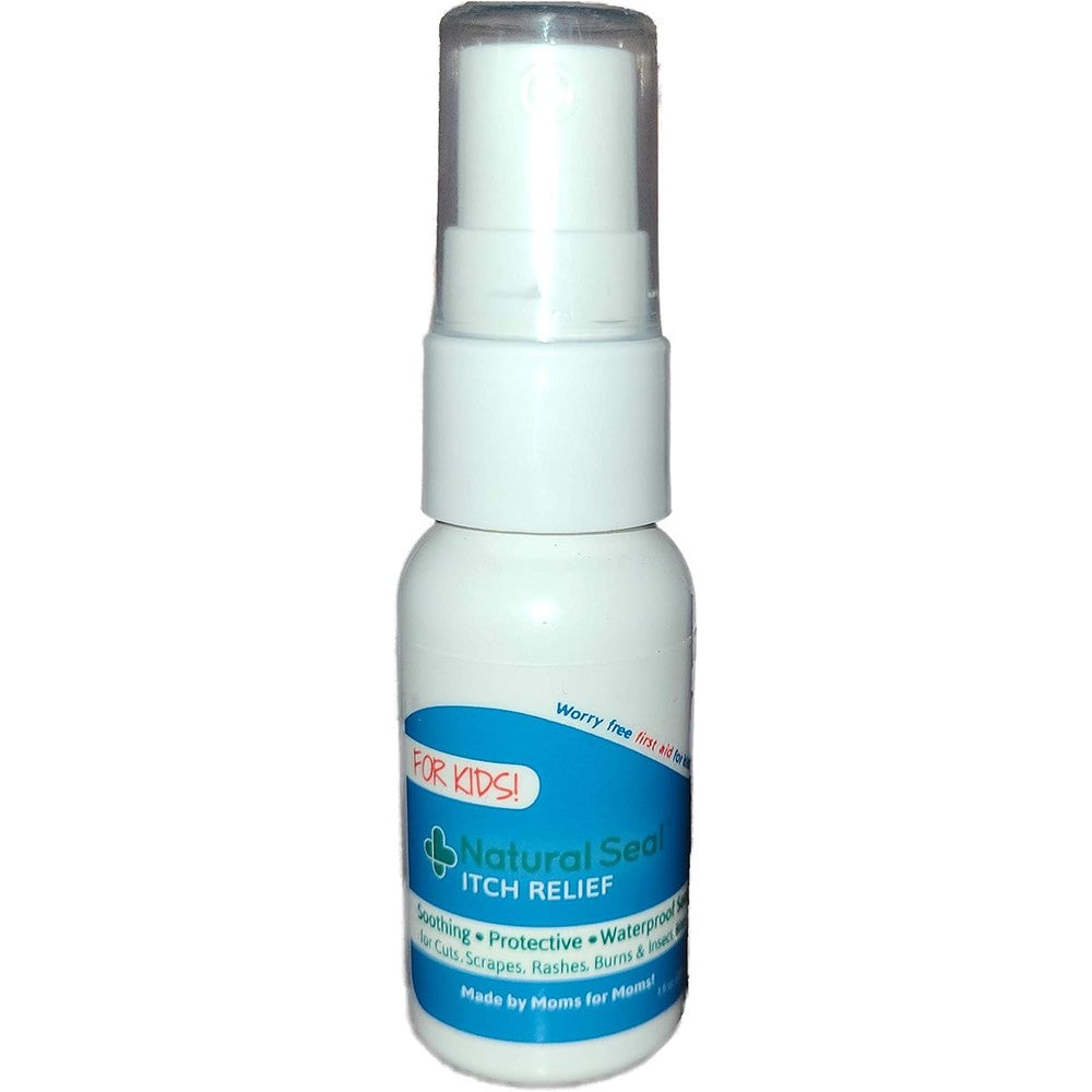 KeriCure Natural Seal Itch Relief liquid bandage spray front view bottle