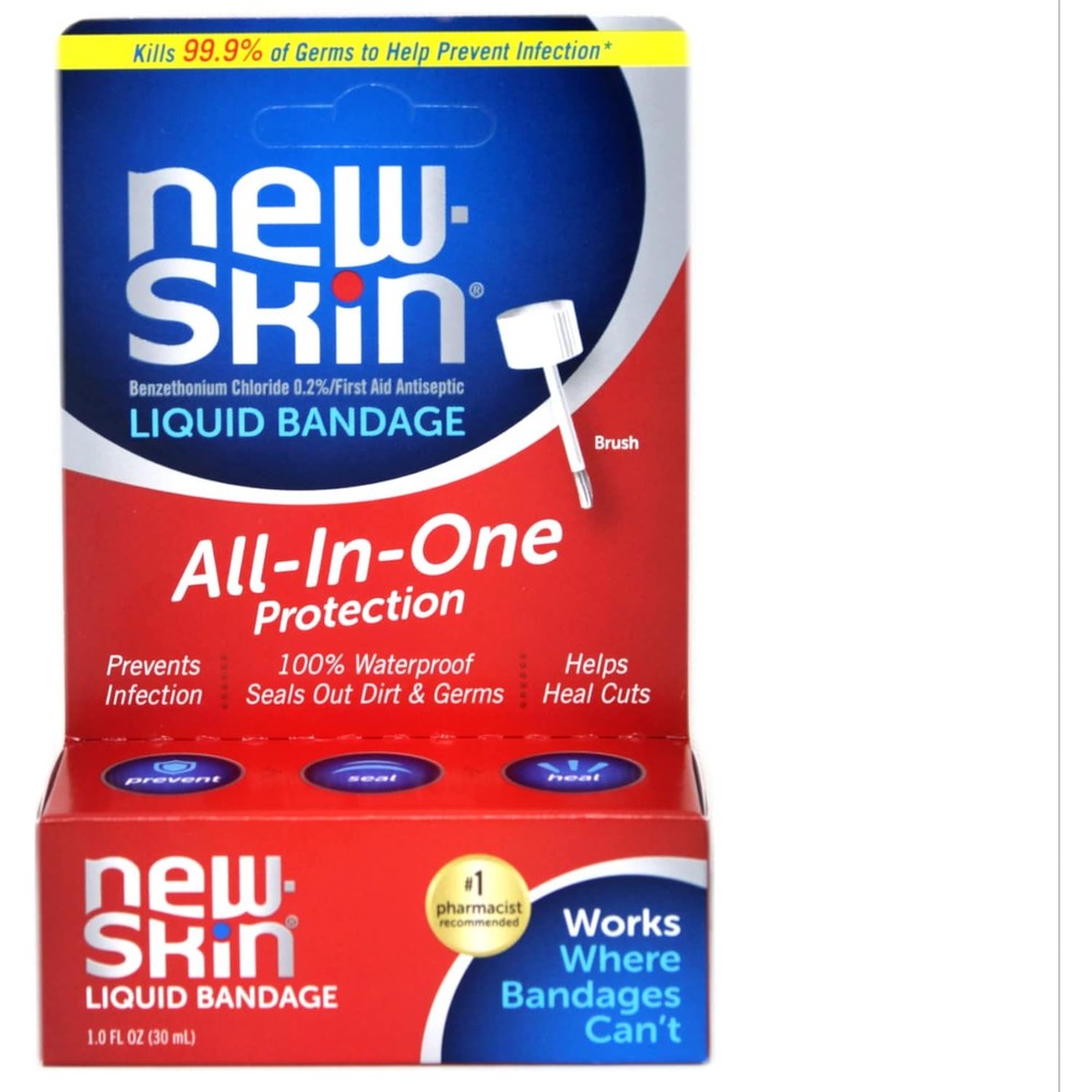 New-Skin Liquid Bandage first aid antiseptic packaging front view