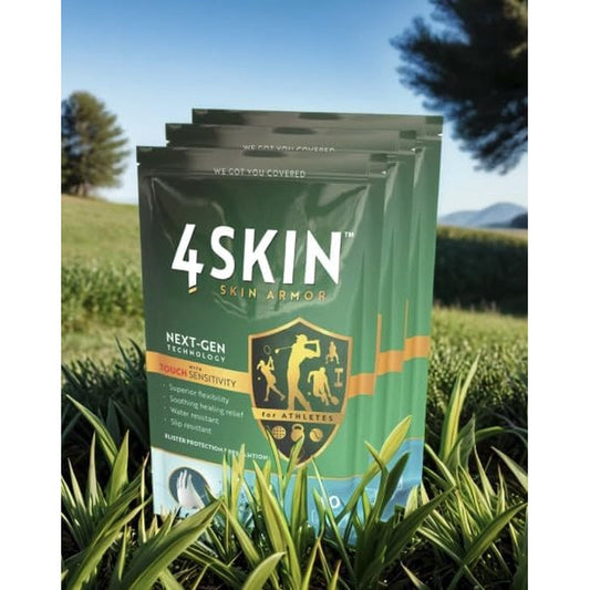 4Skin Skin Armor blister bandages front view of the packaging for athletic wound care.
