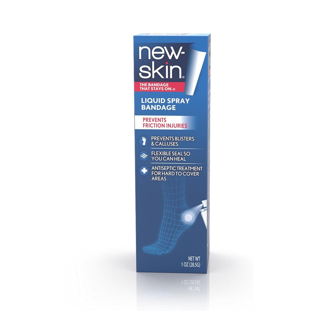 New-Skin Liquid Bandage Spray front view showing waterproof wound protection packaging