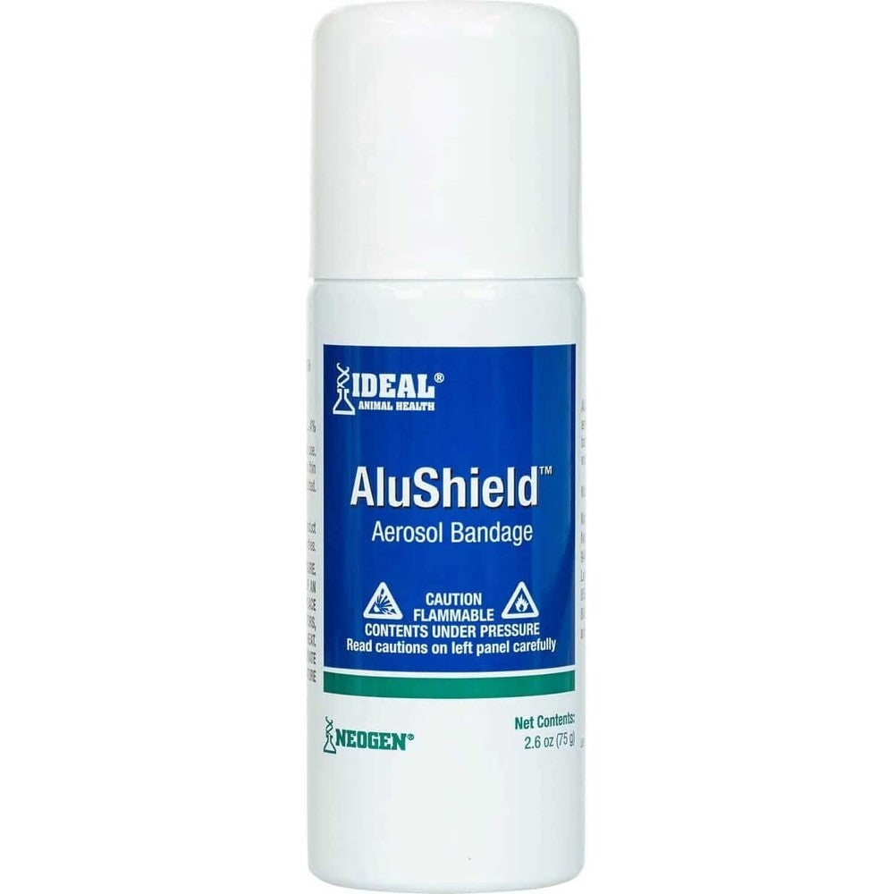 Neogen Ideal AluShield Aerosol Bandage 2.6 Ounce front view imported animal wound care spray