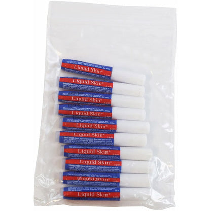 Medique Products 92812 Liquid Skin Bandage 10 pack packaging box front view showing topical skin adhesive tubes