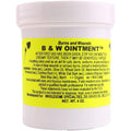 B & W Burn and Wound Ointment 4 Ounce jar front view showing the traditional Amish healing formula.