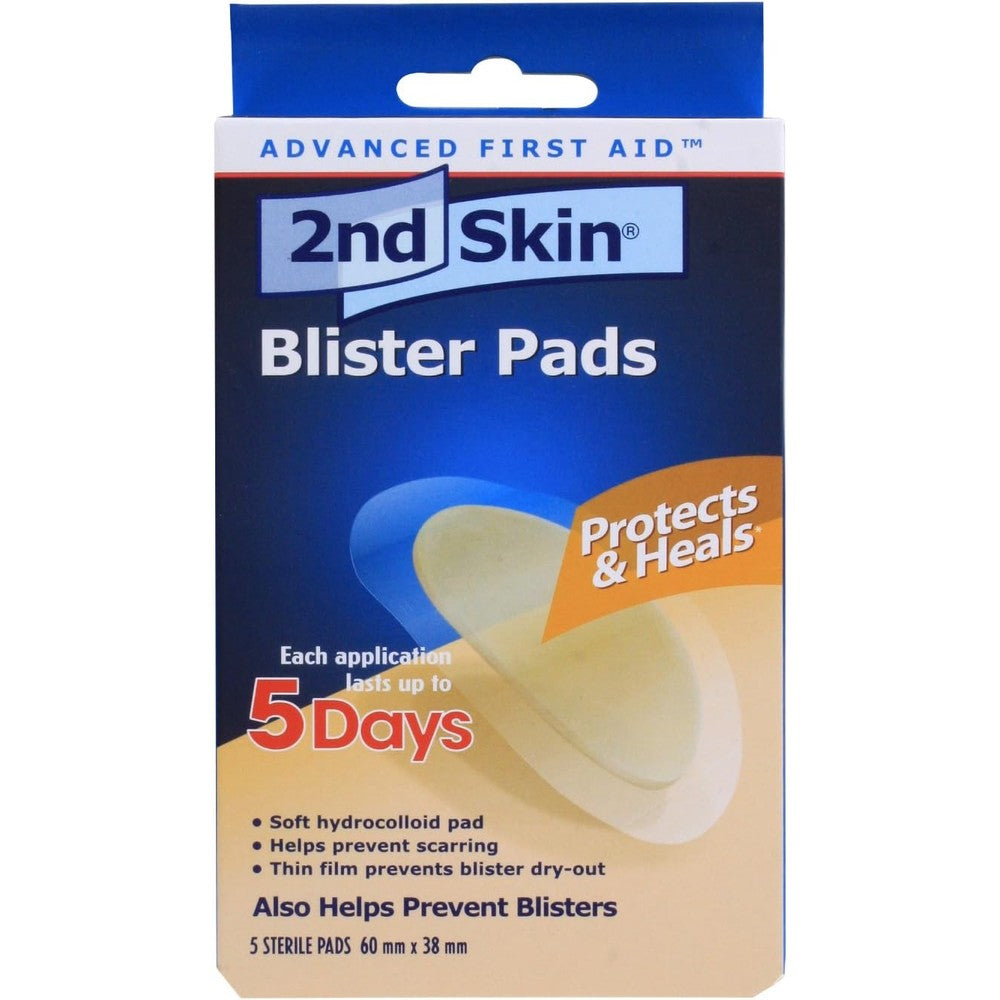 Spenco 2nd Skin Blister Pads 5 Count front view medical grade packaging