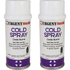 Urgent First Aid Cold Spray two pack front view for instant pain relief