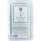 Lindi Skin Cooler Pad front view packaging showing hydrogel benefits.