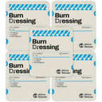 Rhino Rescue 5 Pack Burn Dressing front view showing sterile individual packaging.