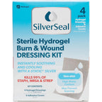 Medagel SilverSeal Hydrogel Burn and Wound Dressing Kit front view for infection protection.