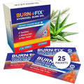 BurnFix Hydrogel Burn Gel Packets front view of the 25 count box for first aid.