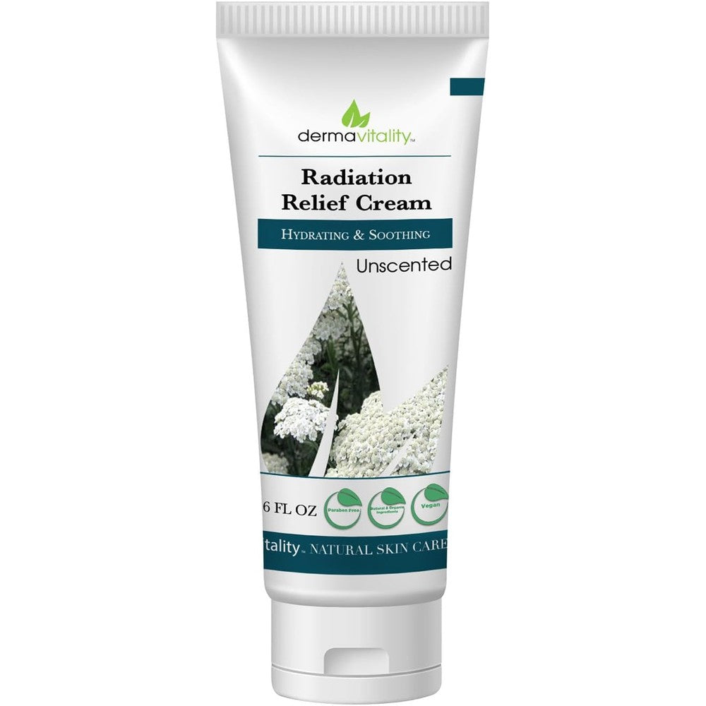 UltimateVitality Unscented Radiation Burn Relief Cream 6 Ounces front view oncology skin care.