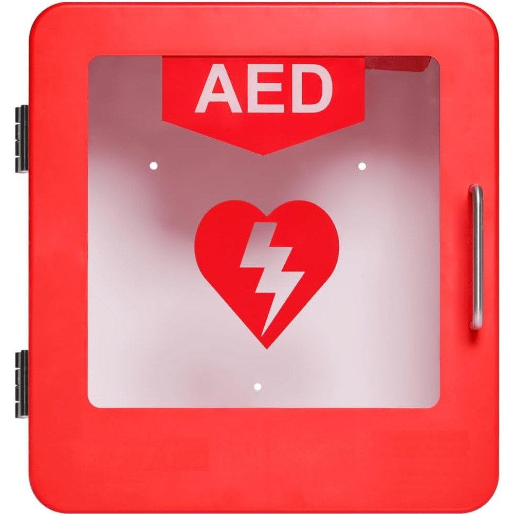 One Beat Medical Universal AED Non-Alarmed Cabinet front view wall mounted safety storage.