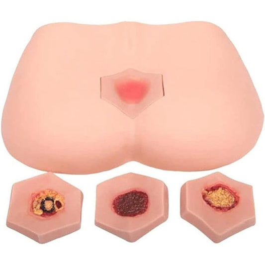 LUCKFY Decubitus Ulcer Training Model front view for medical wound care.