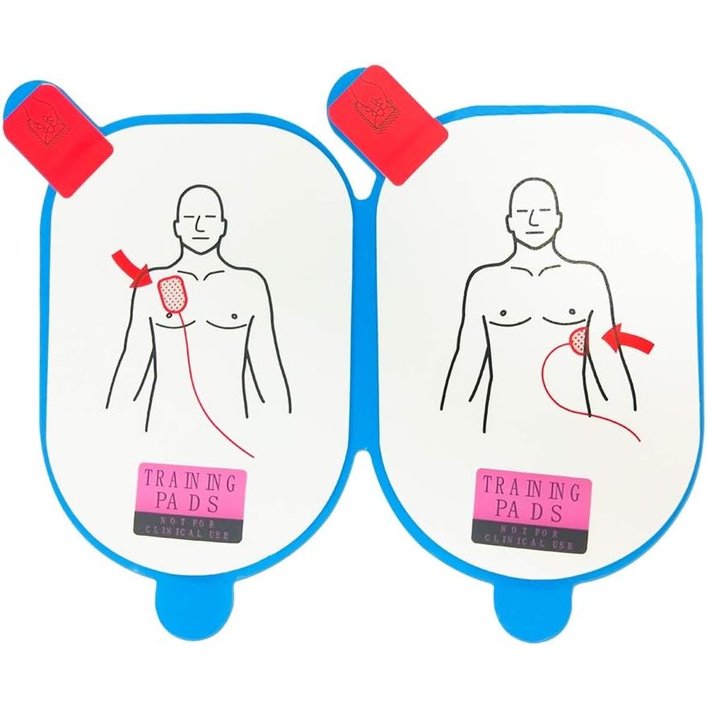 CPR Assistant AED Trainer Pads front view replacement set