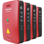 CPR Savers Lifesaver AED Trainer 4-pack front view showing red training units.