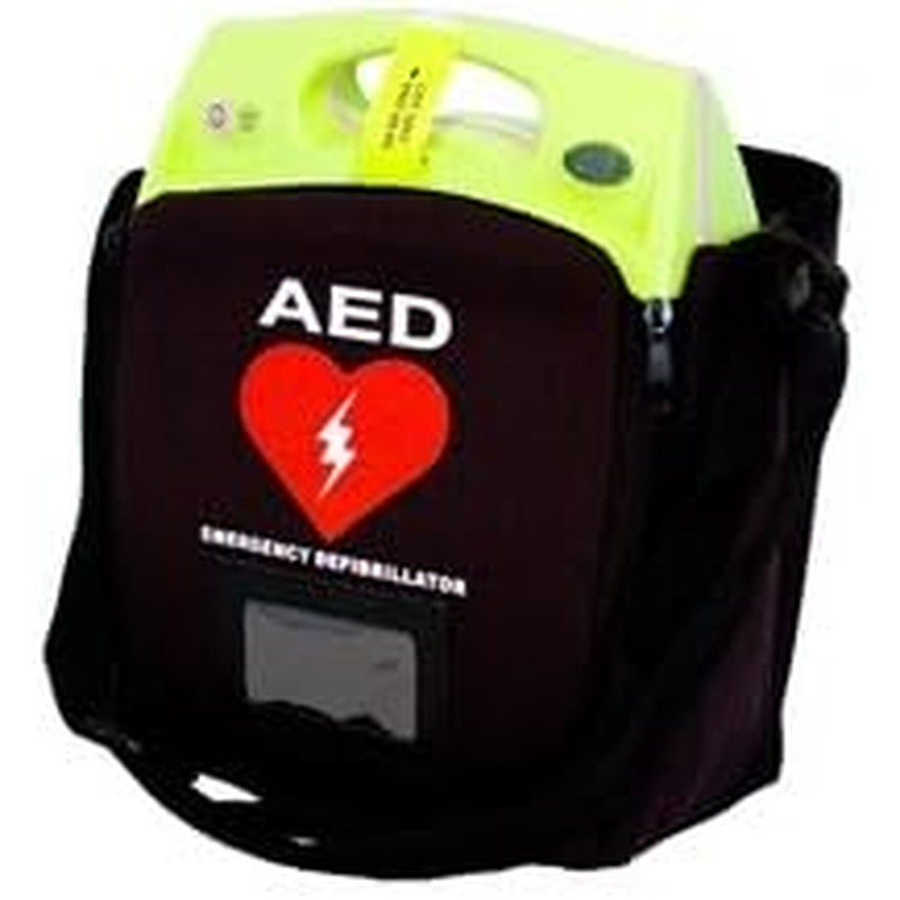 ZOLL AED Plus Soft Carrying Case front view for emergency medical transport.