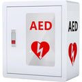 NLShan Wall Mounted AED Defibrillator Cabinet front view for emergency storage.