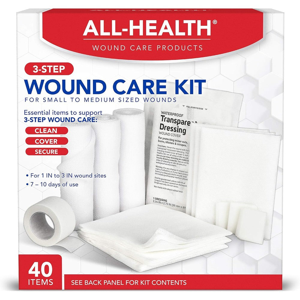 All Health Wound Care Kit 40 piece front view for first aid supplies