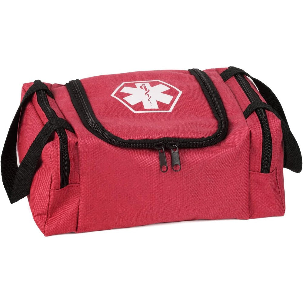 Dixie EMS Dixigear First Responder II Red Bag front view for professional medical storage.