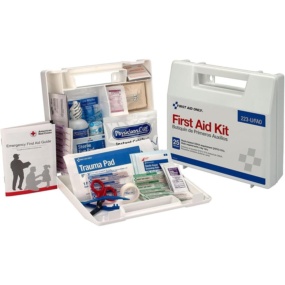 First Aid Only 223-U 25-person first aid kit front view for office safety