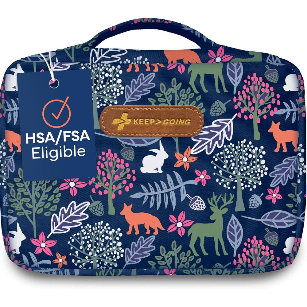 KeepGoing Large First Aid Kit Kids Woodland front view travel medical set