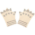 Generic Magnetic Arthritis Gloves skin color front view showing magnetic dots