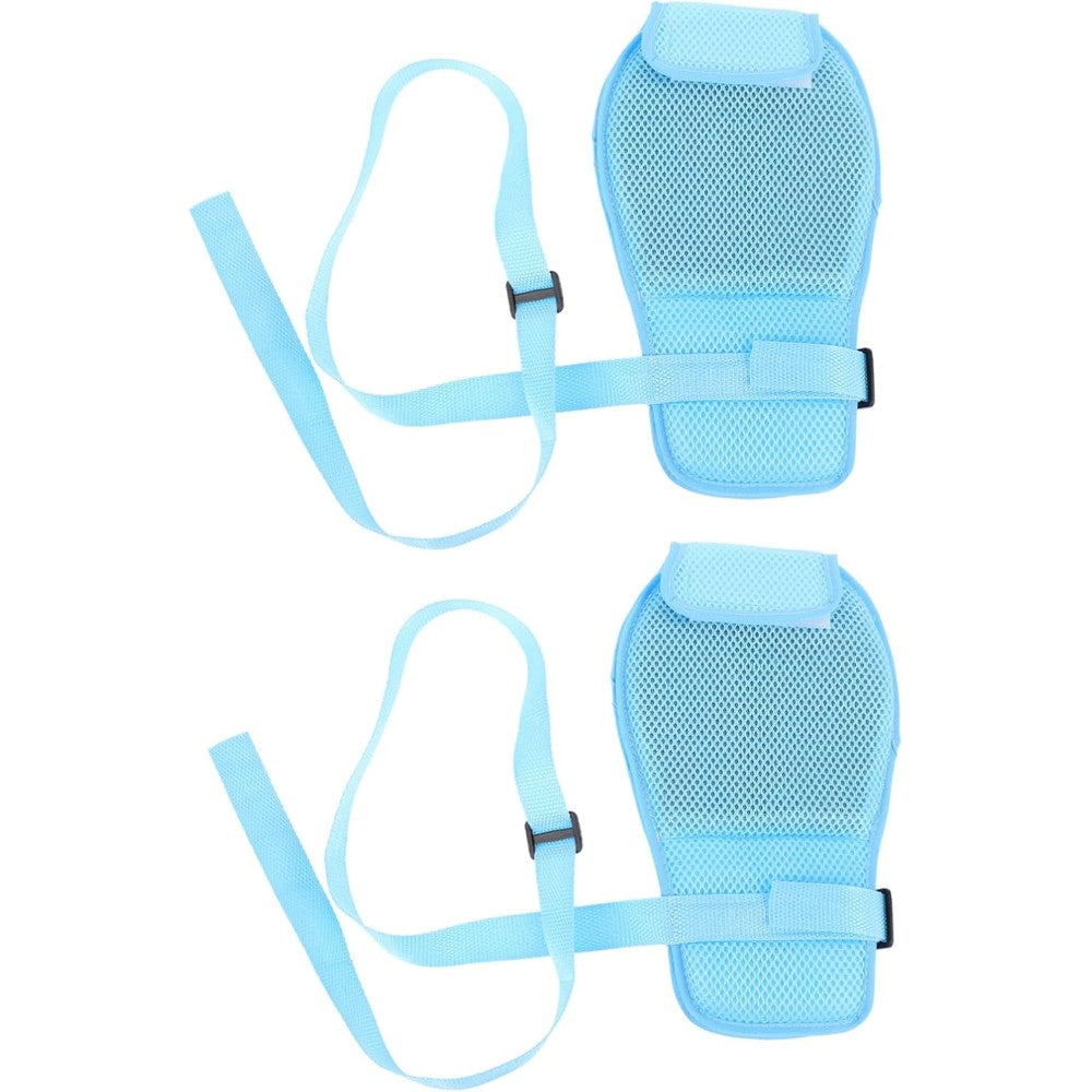 Murocea Breathable Hand Control Mitts front view showing blue mesh fabric.