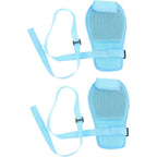 Murocea Breathable Hand Control Mitts front view showing blue mesh fabric.