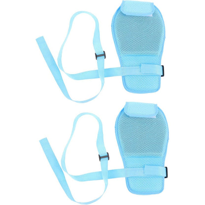 Murocea Breathable Hand Control Mitts front view showing blue mesh fabric.