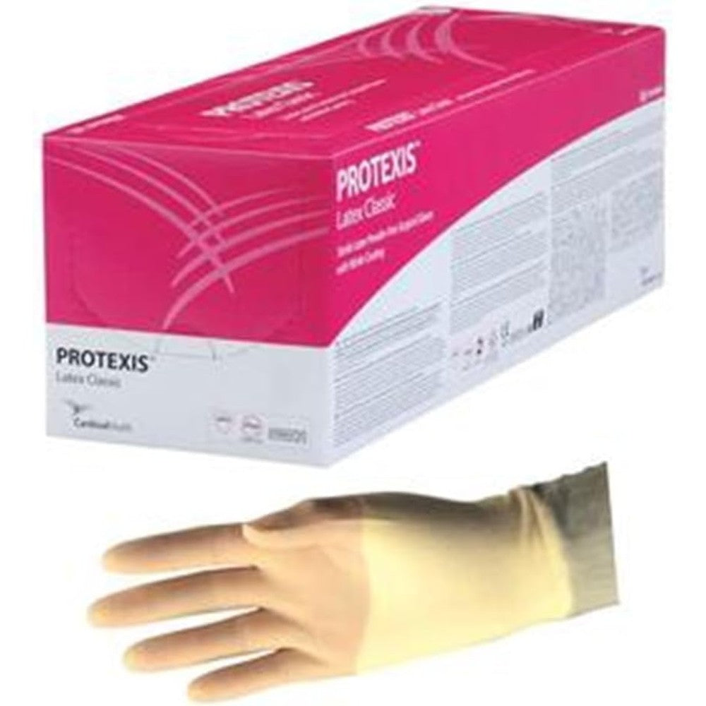 Cardinal Health Protexis Latex Classic Surgical Gloves size 6.5 front view for medical professionals.