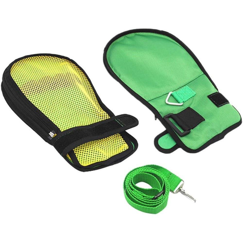 HEALLILY Safety Adjustable Finger Control Mitts front view for elderly care.