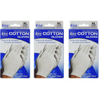 Cara Cotton Dermatological Gloves XL front view white moisturizing gloves.