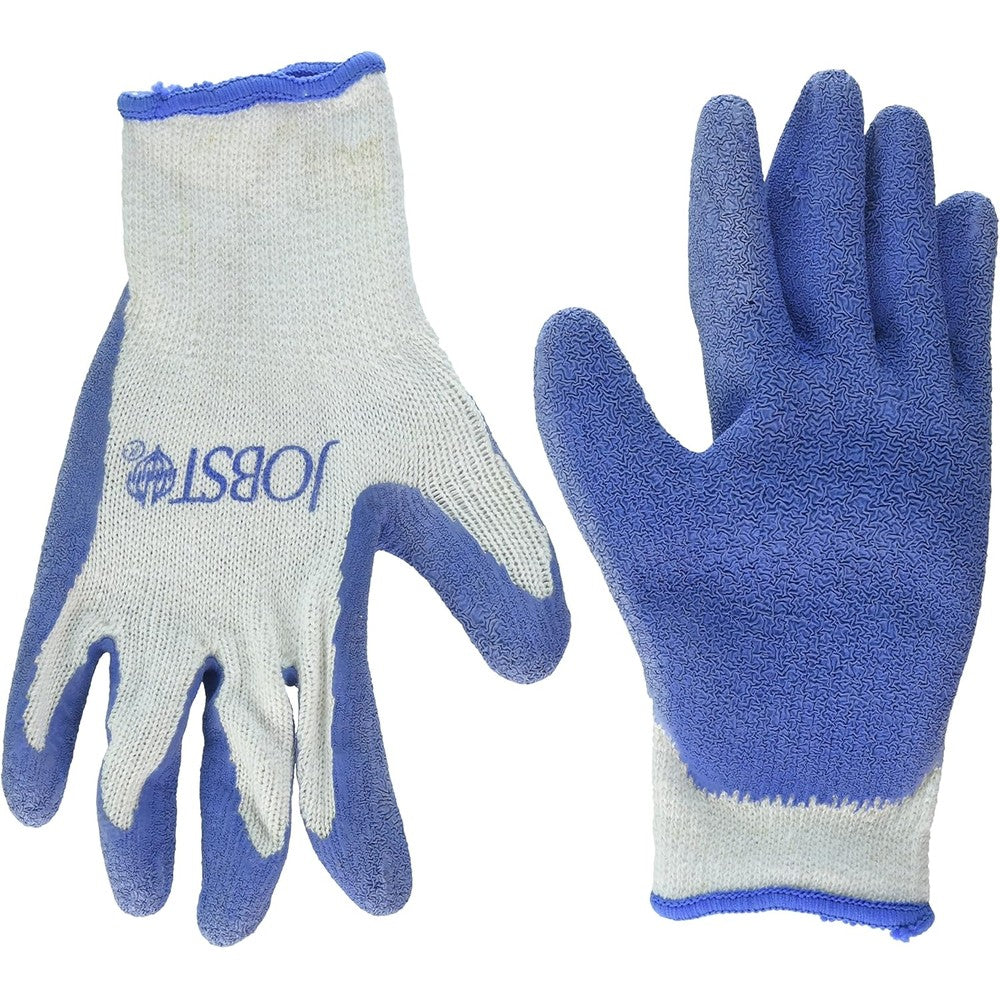 Beiersdorf-Jobst Compression Stocking Donning Gloves front view with blue textured grip for medical hosiery application