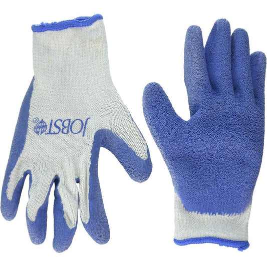 Beiersdorf-Jobst Compression Stocking Donning Gloves front view with blue textured grip for medical hosiery application