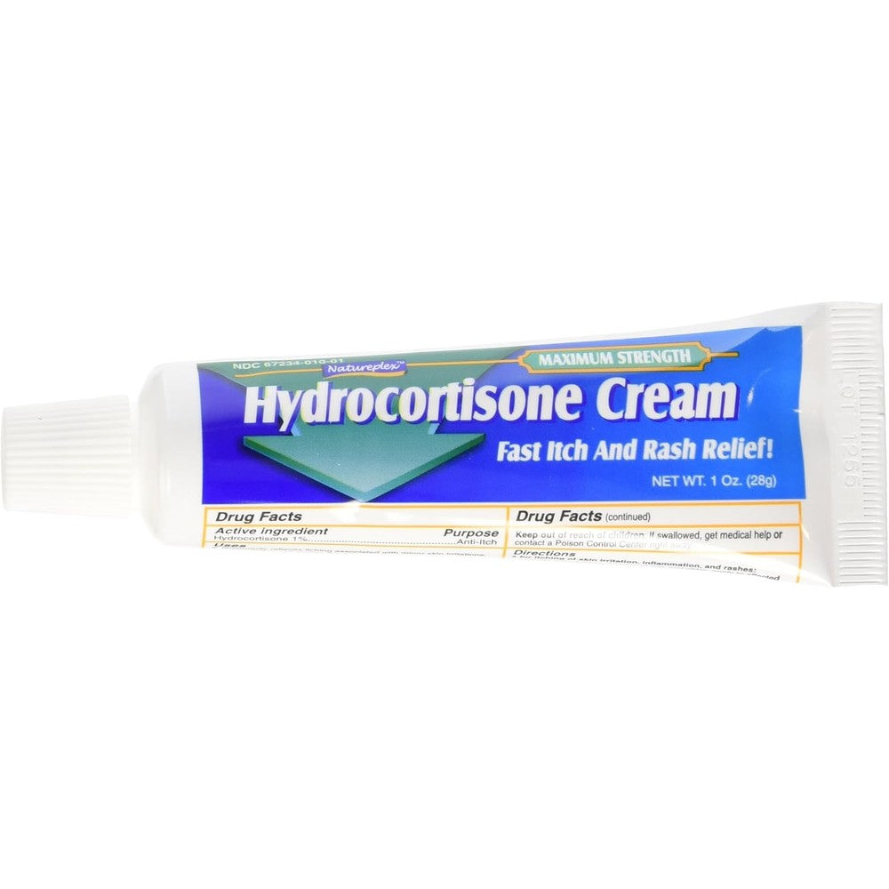 Natureplex Hydrocortisone 1% Cream Pack of 3 front view for itch relief