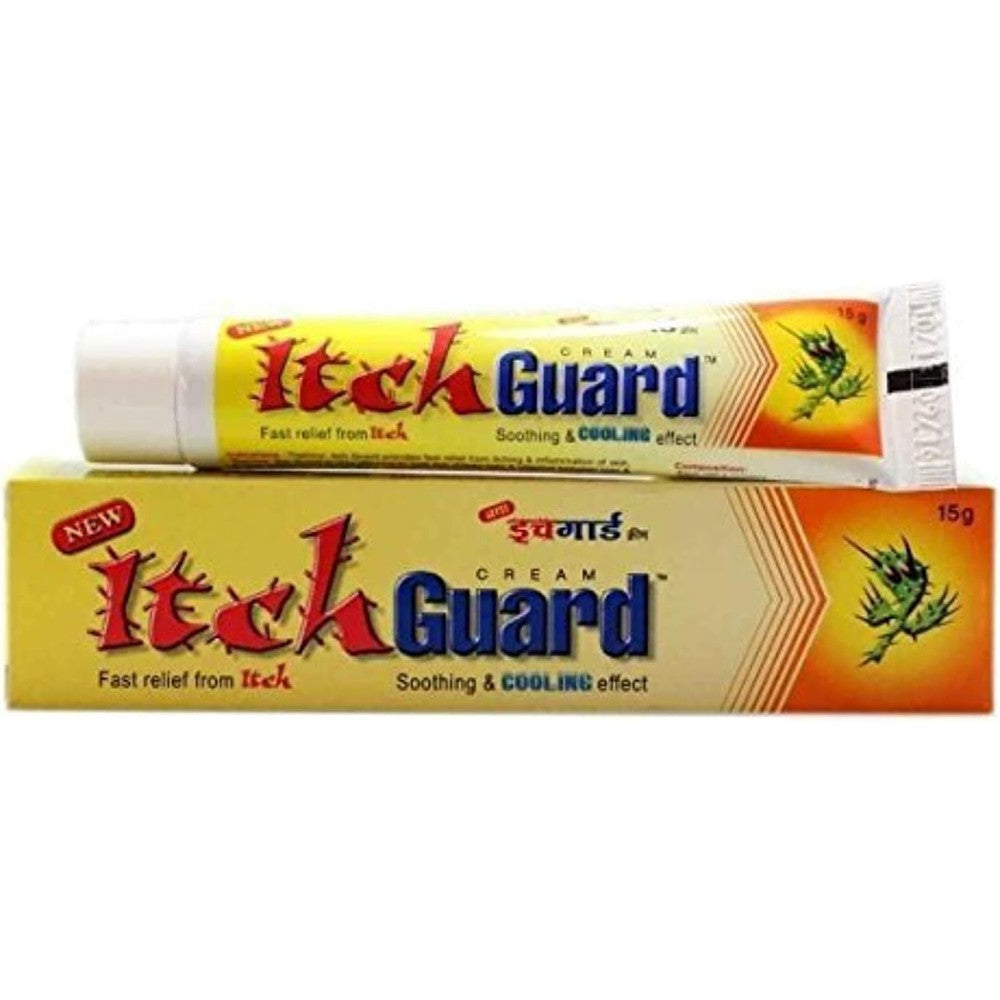 Itch Guard Antifungal Cream 25 Gram Pack of 4 front view for rash relief.